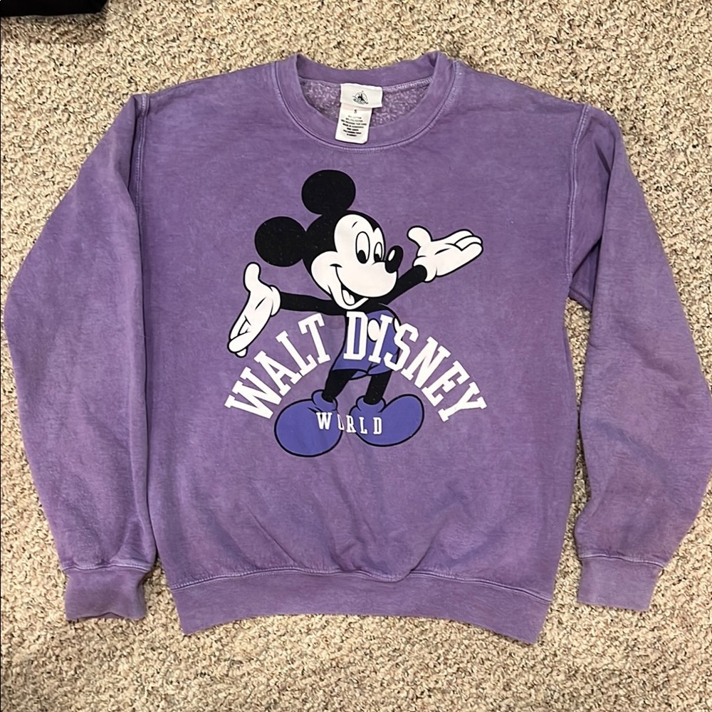Disney Purple Mickey Mouse Sweatshirt
